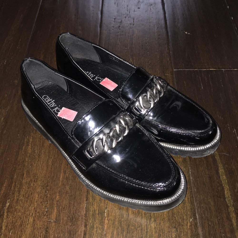 Black loafers